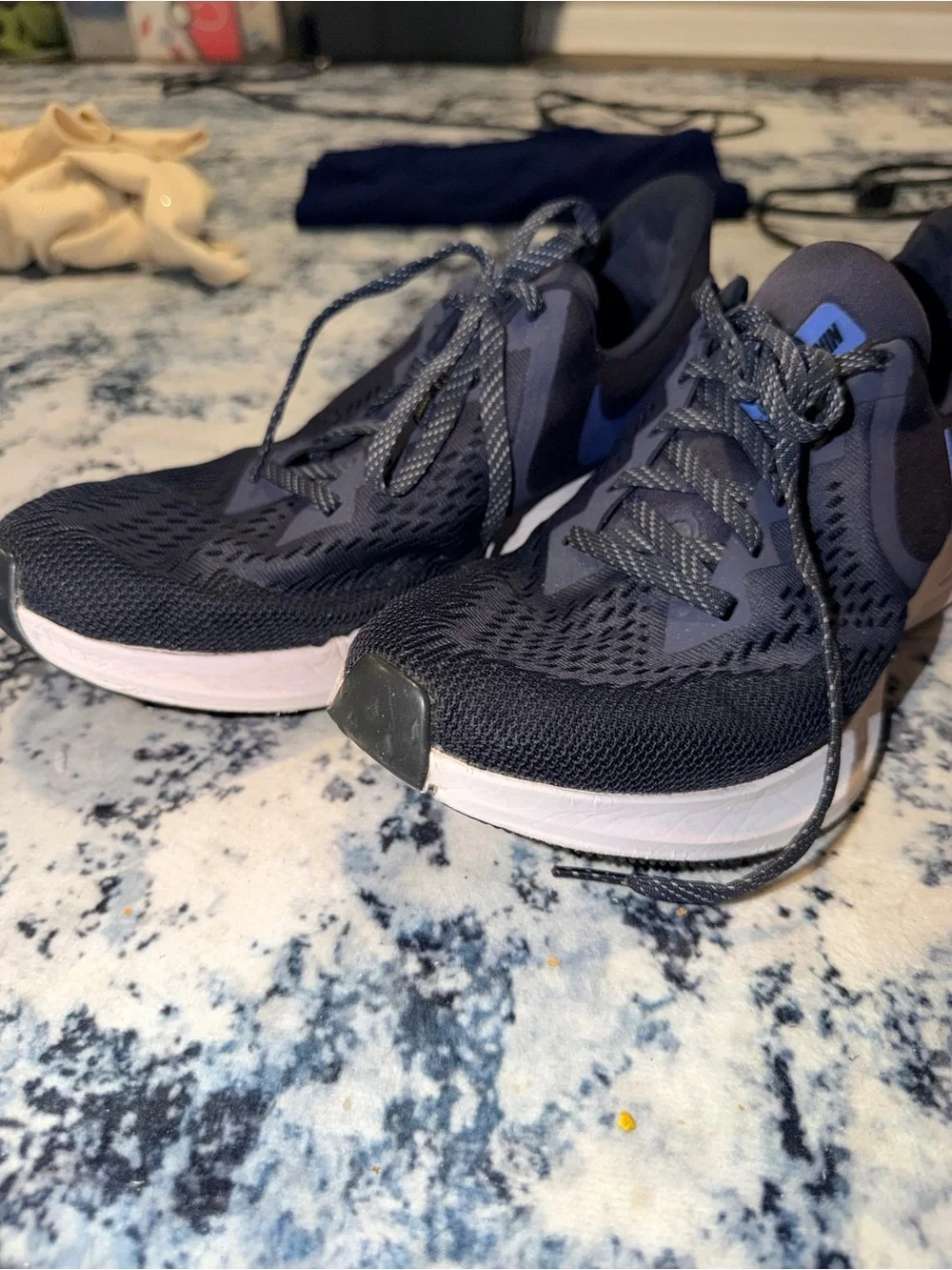 Nike Zoom‎ Winflo 6 Running Shoes Black Blue Men’s Size 10.5